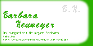 barbara neumeyer business card